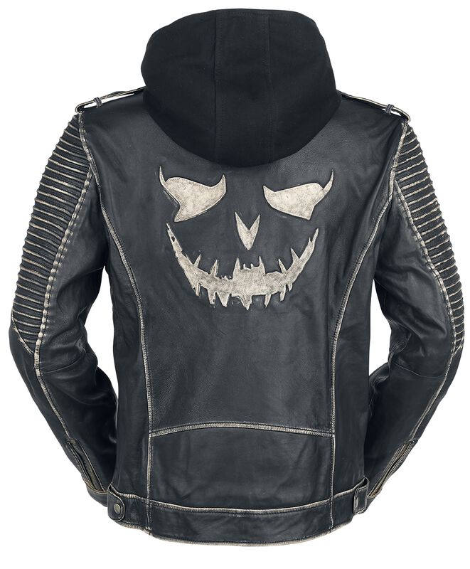 "The Joker" Leather Jacket black by Suicide Squad