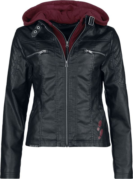 "Mischief Managed" Imitation Leather Jacket black by Harry Potter