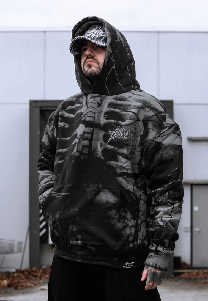 Anatomy Heavy Oversized Black - Hoodie